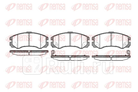0425.22 - Колодки тормозные дисковые передние (REMSA) Opel Monterey (1998-1999) для Opel Monterey (1998-1999), REMSA, 0425.22