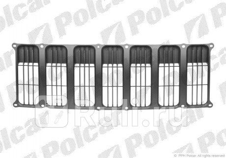 342505 - Решетка радиатора (Polcar) Jeep Patriot (2007-2012) для Jeep Patriot (2007-2012), Polcar, 342505