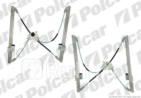 5040PSG1 - Стеклоподъёмник передний левый (Polcar) Mercedes Vito W639 (2003-2014) для Mercedes Vito W639 (2003-2014), Polcar, 5040PSG1