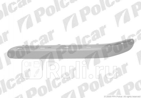 500307-8 - Молдинг переднего бампера правый (Polcar) Mercedes W203 (2000-2008) для Mercedes W203 (2000-2008), Polcar, 500307-8