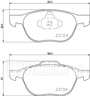 NP5006 - Колодки тормозные дисковые передние (NISSHINBO) Ford Kuga 1 (2008-2012) для Ford Kuga 1 (2008-2012), NISSHINBO, NP5006