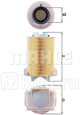 LX1566 - Фильтр воздушный (KNECHT) Volkswagen Golf 7 (2012-2020) для Volkswagen Golf 7 (2012-2020), KNECHT, LX1566