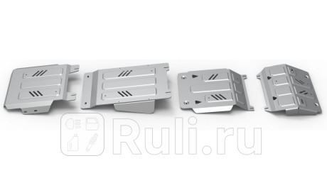 K333.4046.3.6 - Защиты радиатора+картера+кпп+раздаточной коробки (комплект) (RIVAL) Mitsubishi L200 (2019-2021) для Mitsubishi L200 (2015-2021), RIVAL, K333.4046.3.6
