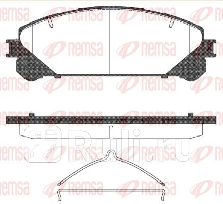1312.00 - Колодки тормозные дисковые передние (REMSA) Lexus RX (2008-2012) для Lexus RX (2008-2012), REMSA, 1312.00