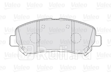 301067 - Колодки тормозные дисковые передние (VALEO) Nissan X-Trail T31 рестайлинг (2011-2015) для Nissan X-Trail T31 (2011-2015) рестайлинг, VALEO, 301067
