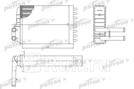 Радиатор отопителя chrysler: neon 2.0 1.8 1.6 94-, cruiser all 00-, dodge: neon, plymouth: neon PATRON PRS2016  для прочие, PATRON, PRS2016