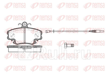 0141.30 - Колодки тормозные дисковые передние (REMSA) Renault Symbol 1 рестайлинг (2002-2008) для Renault Symbol (2002-2008), REMSA, 0141.30