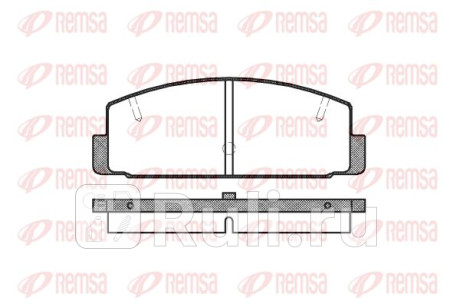 0179.20 - Колодки тормозные дисковые задние (REMSA) Mazda 6 GH (2007-2013) для Mazda 6 GH (2007-2013), REMSA, 0179.20