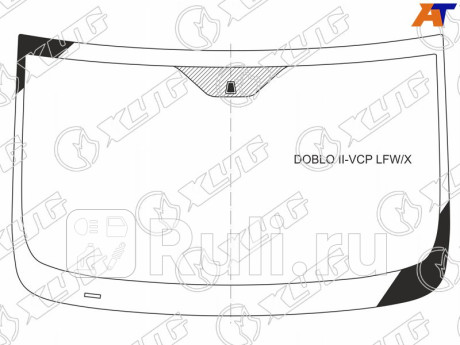 DOBLO II-VCP LFW/X - Лобовое стекло (XYG) Fiat Doblo 2 (2010-2015) для Fiat Doblo 2 (2010-2015), XYG, DOBLO II-VCP LFW/X