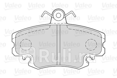 301002 - Колодки тормозные дисковые передние (VALEO) Renault Sandero (2009-2014) для Renault Sandero (2009-2014), VALEO, 301002
