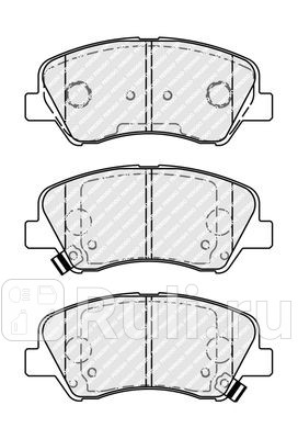 FDB4623 - Колодки тормозные дисковые передние (FERODO) Hyundai Solaris 2 (2017-2020) для Hyundai Solaris 2 (2017-2020), FERODO, FDB4623