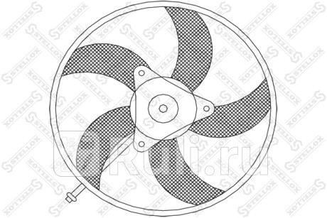 Вентилятор охлаждения vw golf3 passat3 88г.- STELLOX 29-99004-SX  для прочие, STELLOX, 29-99004-SX