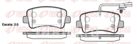 1439.01 - Колодки тормозные дисковые задние (REMSA) Opel Movano (2010-2020) для Opel Movano (2010-2020), REMSA, 1439.01