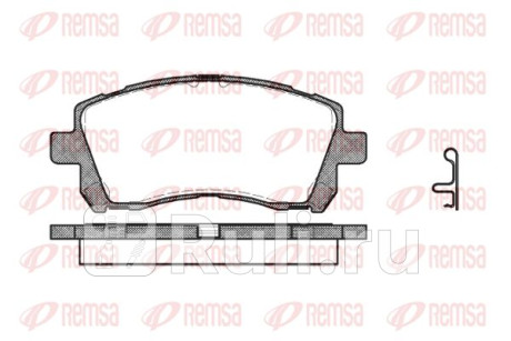 0655.02 - Колодки тормозные дисковые передние (REMSA) Subaru Legacy BL/BP (2003-2009) для Subaru Legacy BL/BP (2003-2009), REMSA, 0655.02