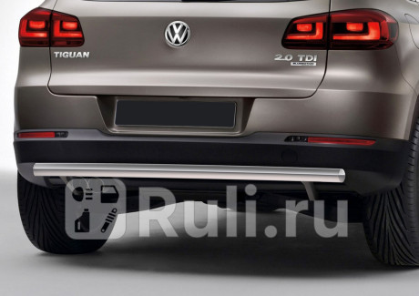 R.5802.006 - Защита заднего бампера d57 (RIVAL) Volkswagen Tiguan (2011-2016) для Volkswagen Tiguan 1 (2011-2016) рестайлинг, RIVAL, R.5802.006