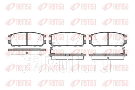 0426.02 - Колодки тормозные дисковые задние (REMSA) Opel Monterey (1998-1999) для Opel Monterey (1998-1999), REMSA, 0426.02