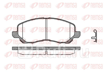 0804.12 - Колодки тормозные дисковые передние (REMSA) Mitsubishi Outlander рестайлинг (2015-2021) для Mitsubishi Outlander 3 (2015-2021) рестайлинг, REMSA, 0804.12