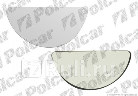 3247548E - Зеркальный элемент левый (Polcar) Ford Transit 6 (2006-2013) для Ford Transit 6 (2006-2013), Polcar, 3247548E