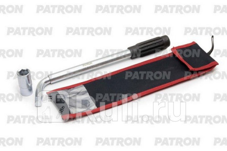Ключ баллонный телескопический l-образный с переставной головкой 17х19 мм х 1/2 inch, 360-590 мм, в чехле PATRON P-6811719 для Автотовары, PATRON, P-6811719