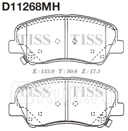 D11268MH - Колодки тормозные дисковые передние (MK KASHIYAMA) Hyundai Elantra 6 (2016-2019) для Hyundai Elantra 6 AD (2016-2019), MK KASHIYAMA, D11268MH