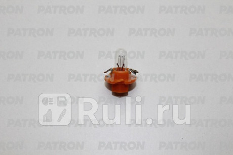 PL504 - Лампа накаливания (10шт в упаковке) 12V 1.1W BX8.4D Orange для Автомобильные лампы, PATRON, PL504