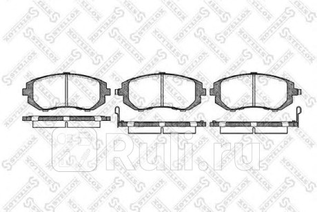 962 002B-SX - Колодки тормозные дисковые передние (STELLOX) Subaru Legacy BM/BR (2009-2015) для Subaru Legacy BM/BR (2009-2015), STELLOX, 962 002B-SX
