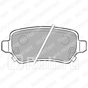 LP1717 - Колодки тормозные дисковые задние (DELPHI) Opel Zafira B (2005-2014) для Opel Zafira B (2005-2014), DELPHI, LP1717