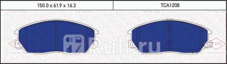Колодки тормозные дисковые передние chevrolet captiva 06- TATSUMI TCA1208  для прочие, TATSUMI, TCA1208
