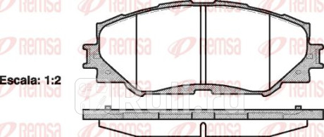 1232.00 - Колодки тормозные дисковые передние (REMSA) Toyota Corolla 180 рестайлинг (2016-2018) для Toyota Corolla 180 (2016-2018) рестайлинг, REMSA, 1232.00