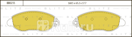 Колодки тормозные дисковые передние ford transit 00- BLITZ BB0235  для прочие, BLITZ, BB0235