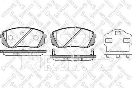 002 010-SX - Колодки тормозные дисковые передние (STELLOX) Kia Sorento 2 (2009-2020) для Kia Sorento 2 (2009-2021), STELLOX, 002 010-SX