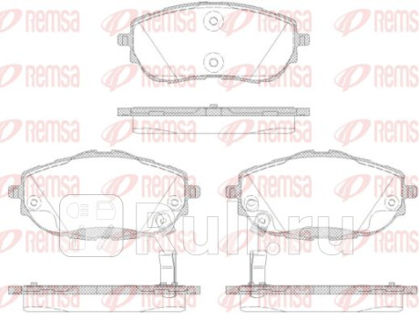1561.02 - Колодки тормозные дисковые передние (REMSA) Toyota Corolla 180 рестайлинг (2016-2018) для Toyota Corolla 180 (2016-2018) рестайлинг, REMSA, 1561.02
