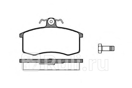 0221.00 - Колодки тормозные дисковые передние (REMSA) Lada Granta (2011-2018) для Lada Granta (2011-2018), REMSA, 0221.00