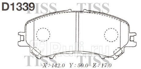 D1339 - Колодки тормозные дисковые передние (MK KASHIYAMA) Nissan Qashqai j11 (2013-2020) для Nissan Qashqai J11 (2013-2021), MK KASHIYAMA, D1339